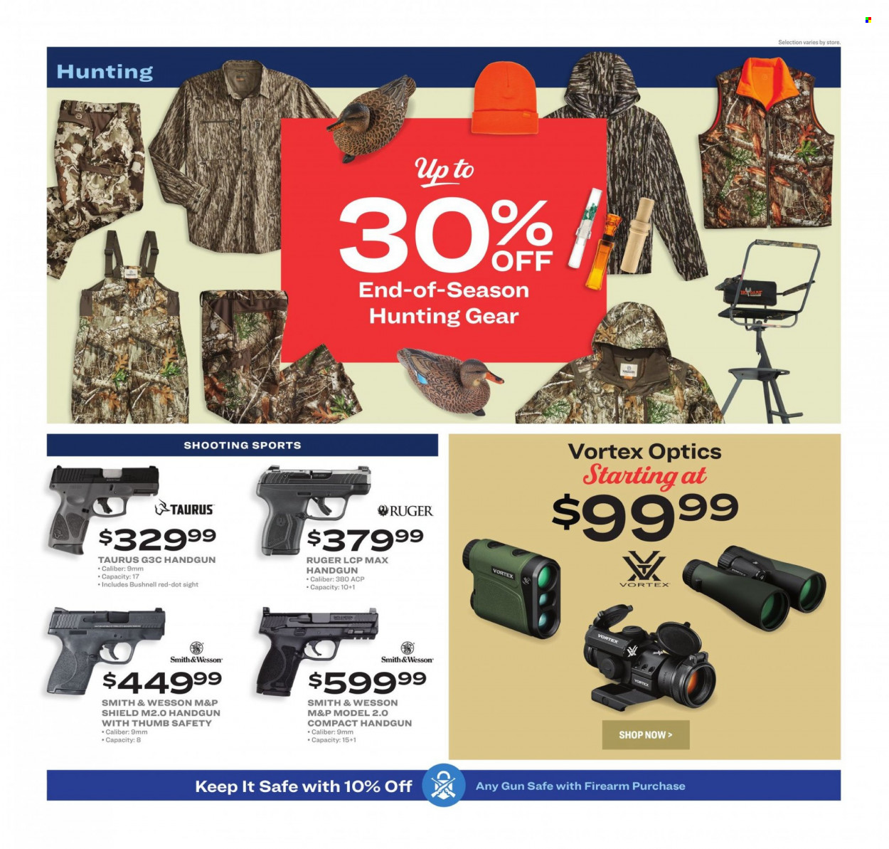 thumbnail - Academy Sports + Outdoors Flyer - 01/03/2022 - 01/16/2022 - Sales products - red dot sight, Ruger, handgun, optics, Smith & Wesson. Page 8.