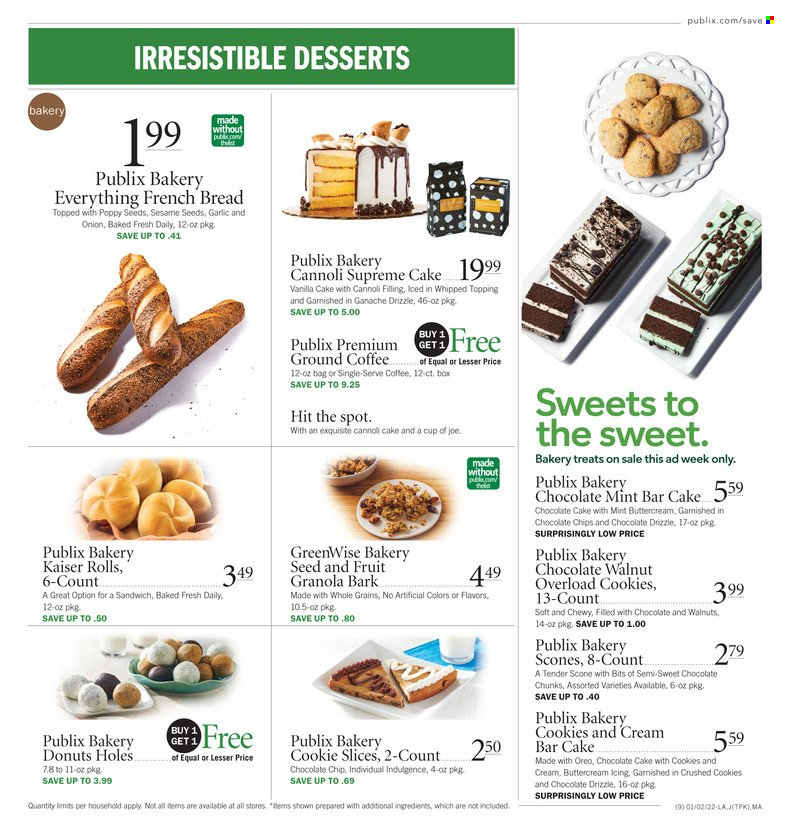 Publix ad - 01/02/2022 - 01/05/2022. Page 9