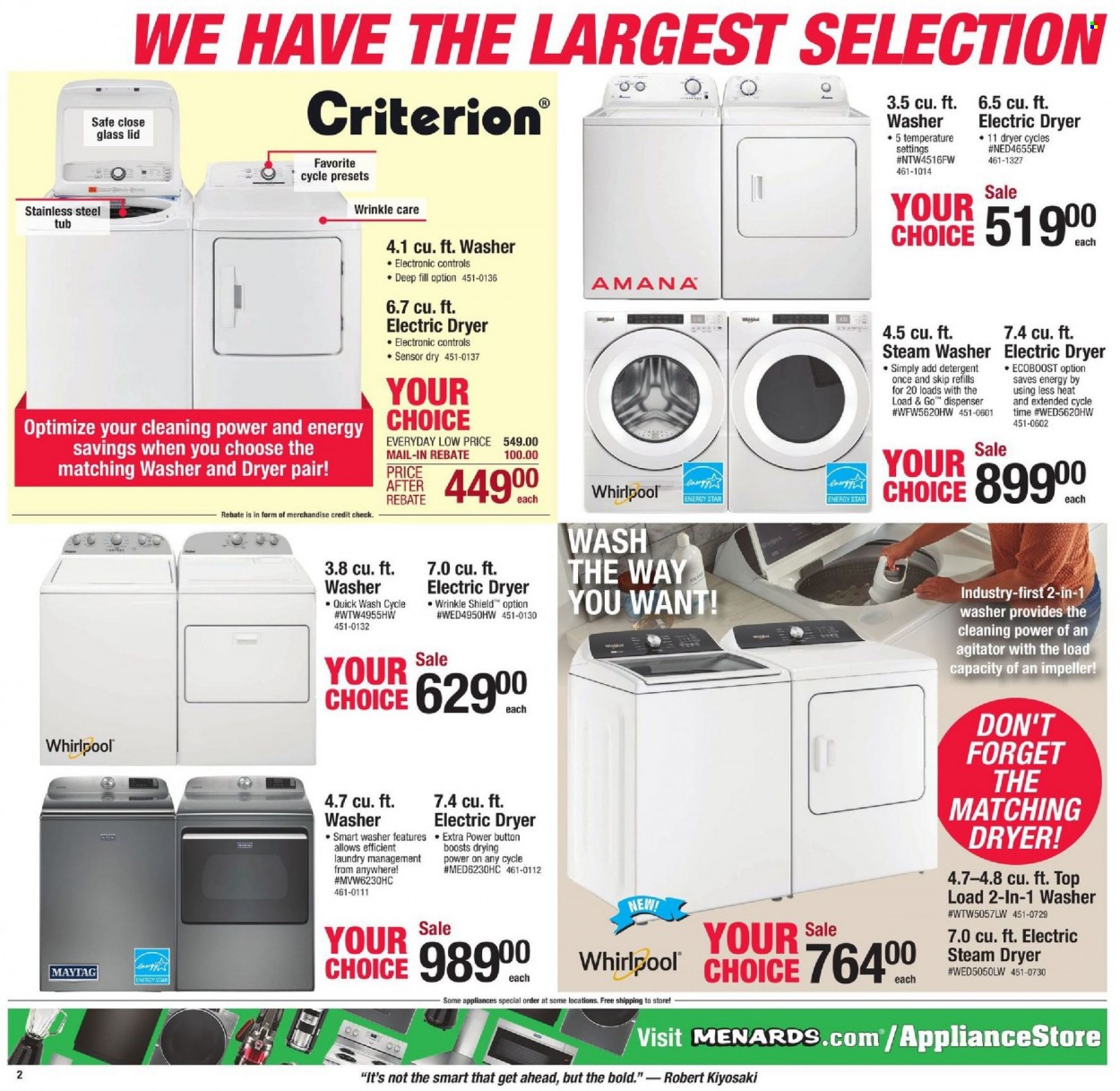 Menards ad - 01/02/2022 - 01/15/2022. Page 2