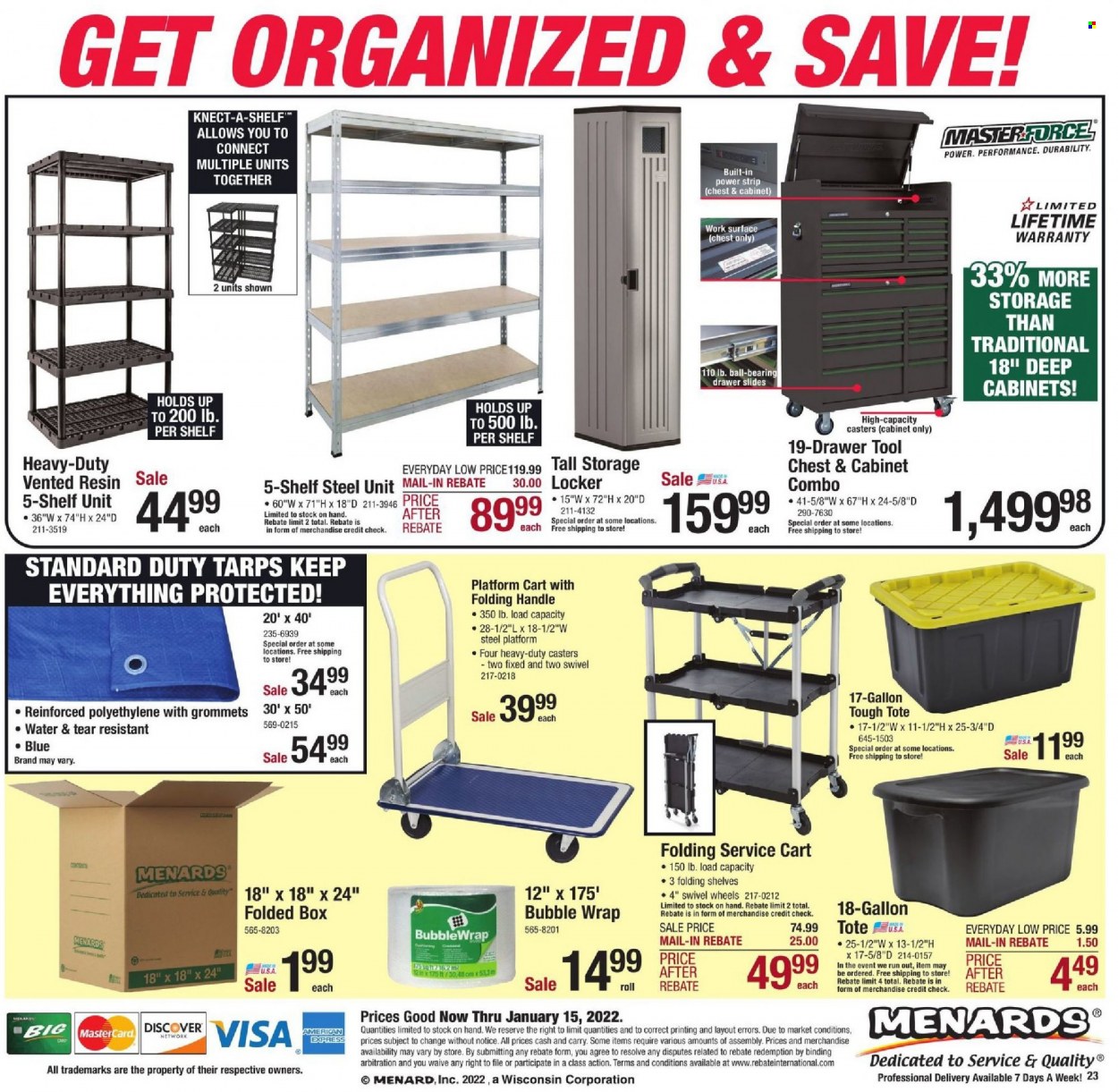 Menards ad - 01/02/2022 - 01/15/2022. Page 26