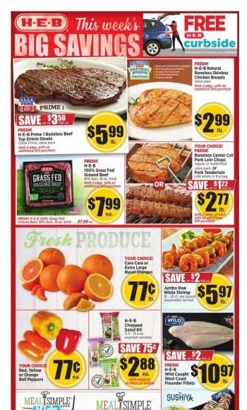 H-E-B Flyer - 01/05/2022 - 01/11/2022.