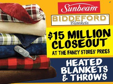 thumbnail - Ollie's Bargain Outlet Flyer - 01/01/2022 - 01/31/2022 - Sales products - blanket, Sunbeam. Page 1.