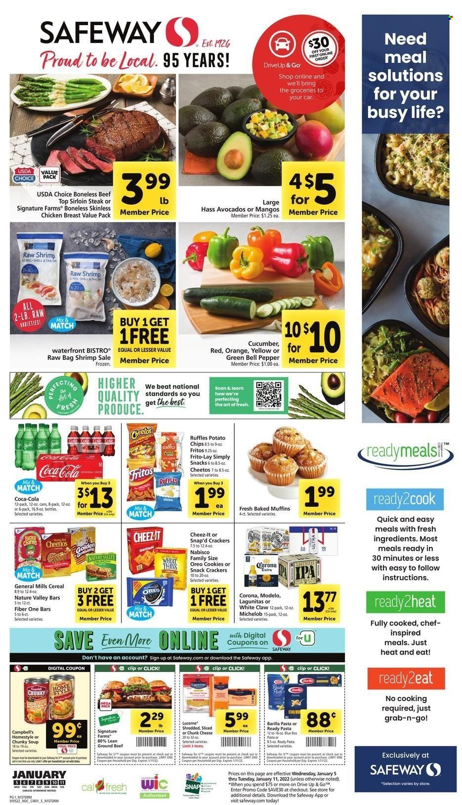 Safeway ad - 01/05/2022 - 01/11/2022. Page 1