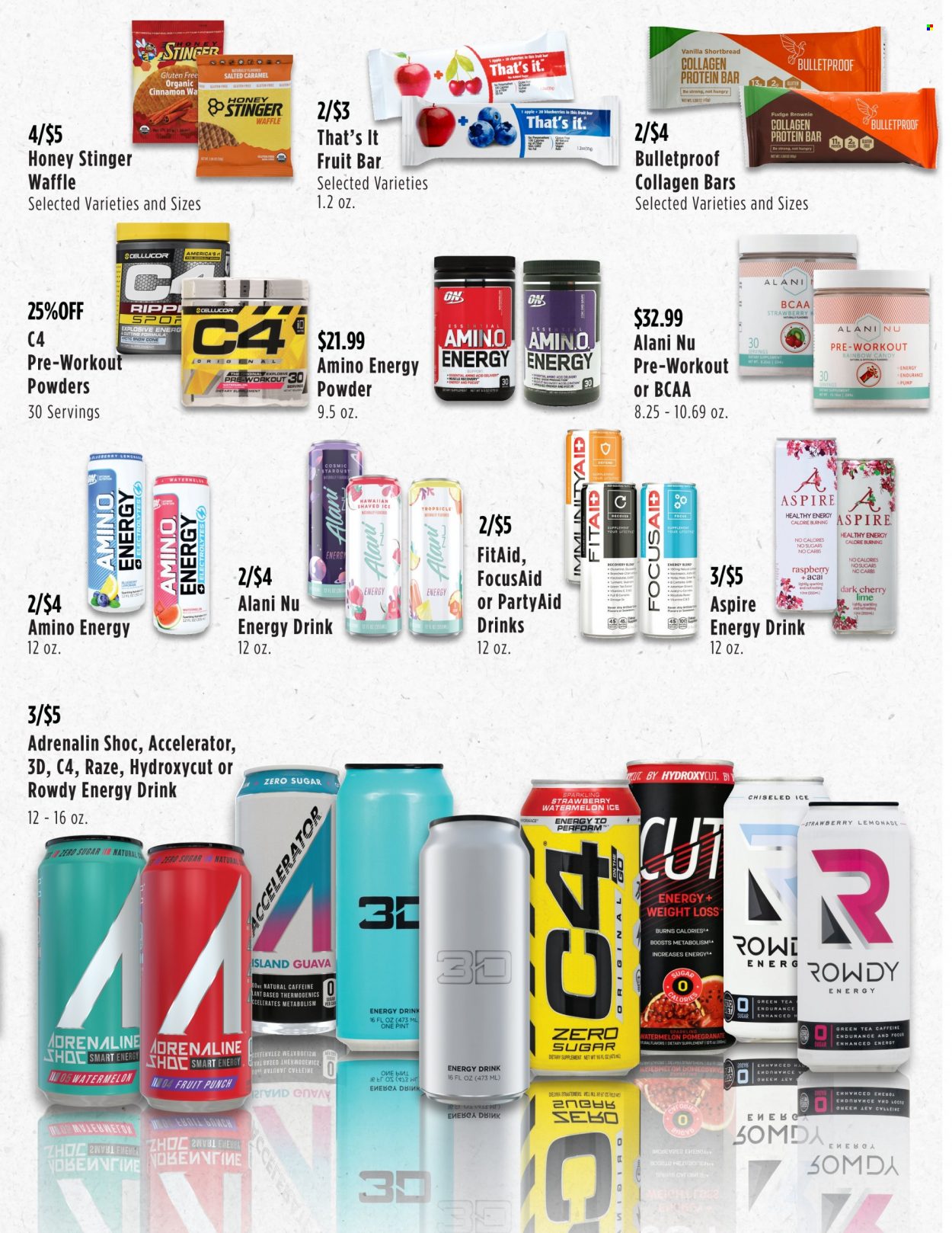 thumbnail - Market Street Flyer - 01/05/2022 - 02/01/2022 - Sales products - protein drink, shake, muscle milk, coconut milk, protein bar, honey, energy drink, whey protein. Page 3.