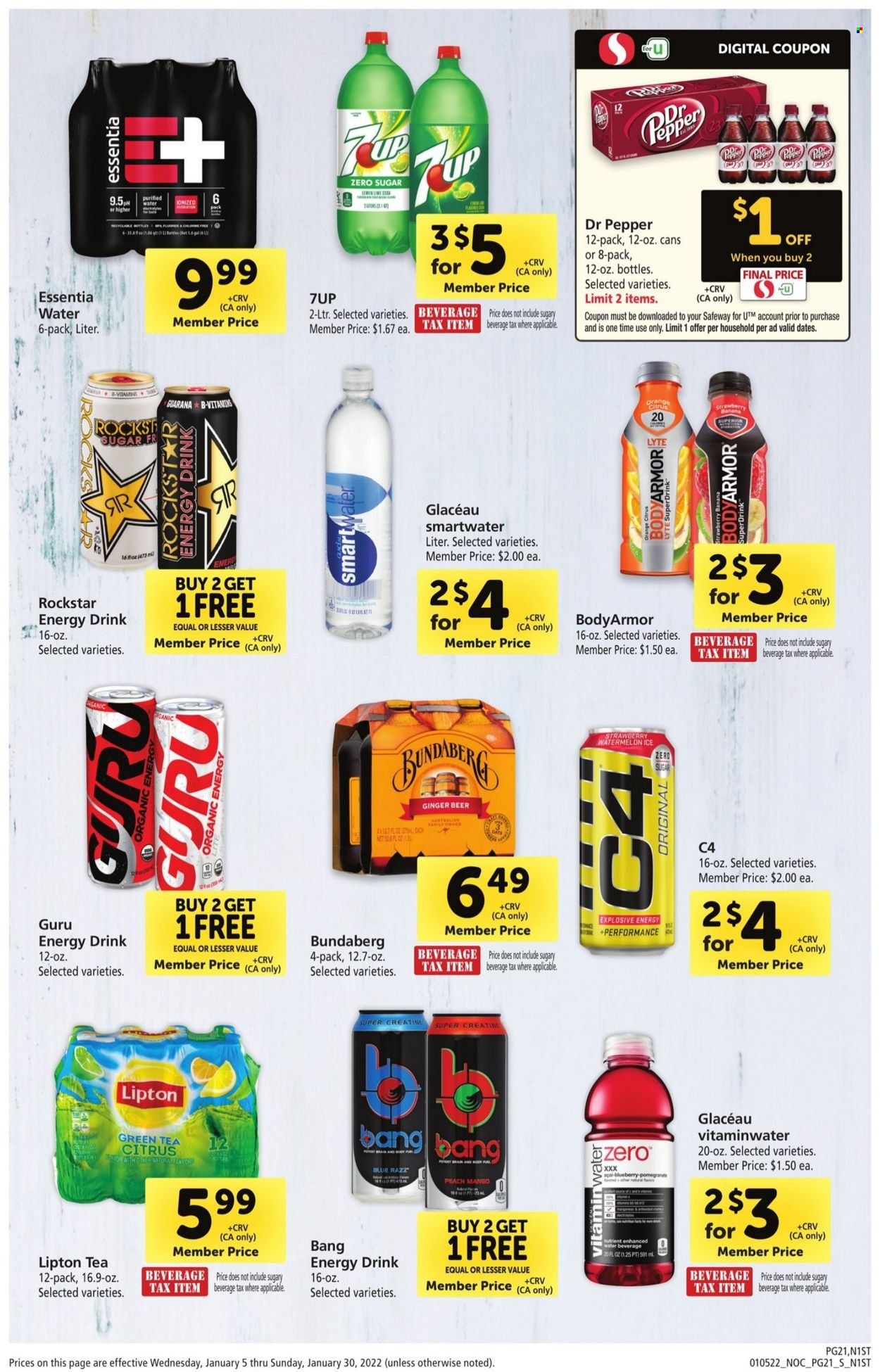 Safeway ad - 01/05/2022 - 01/30/2022. Page 21