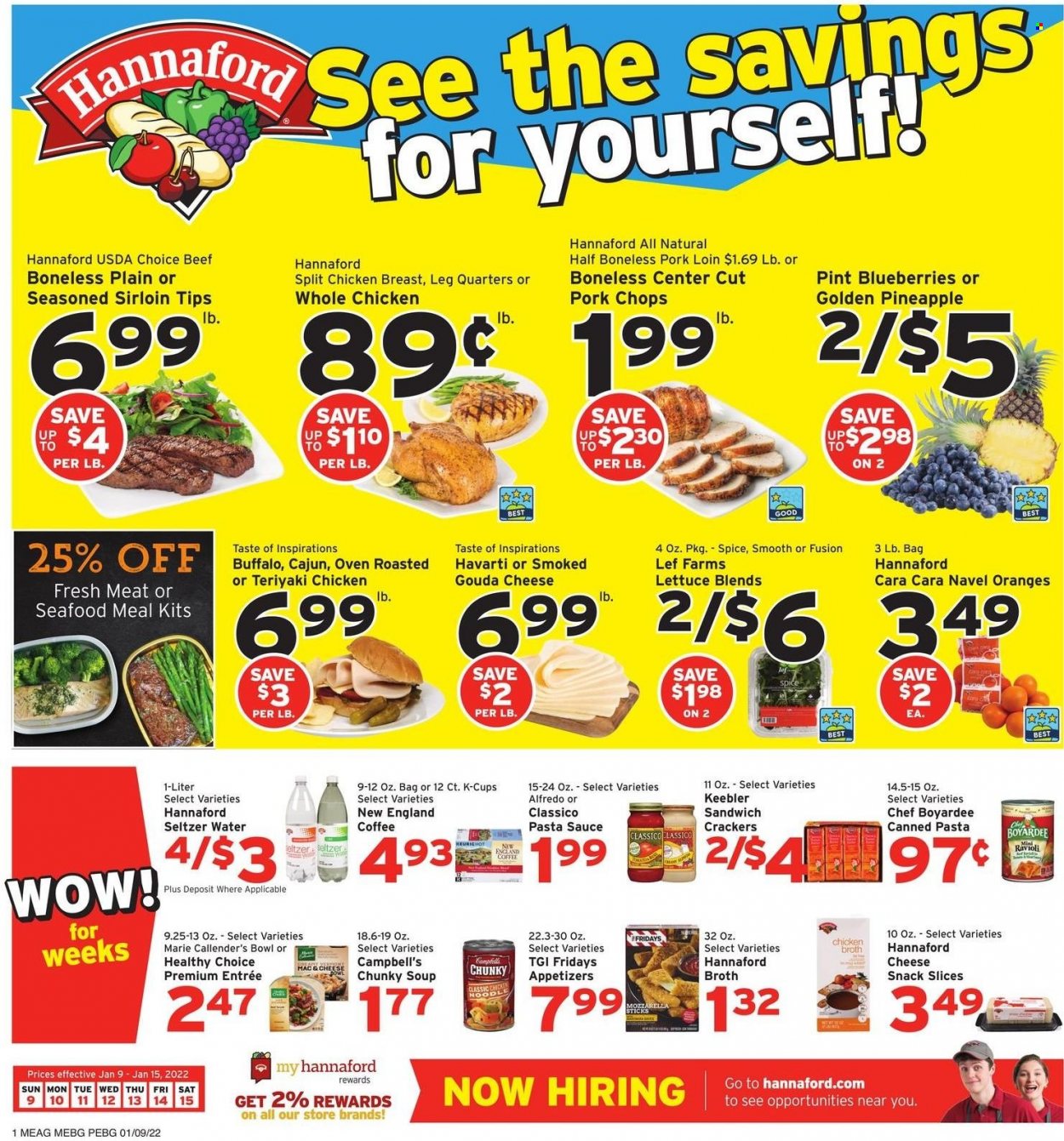 Hannaford ad - 01/09/2022 - 01/15/2022. Page 1
