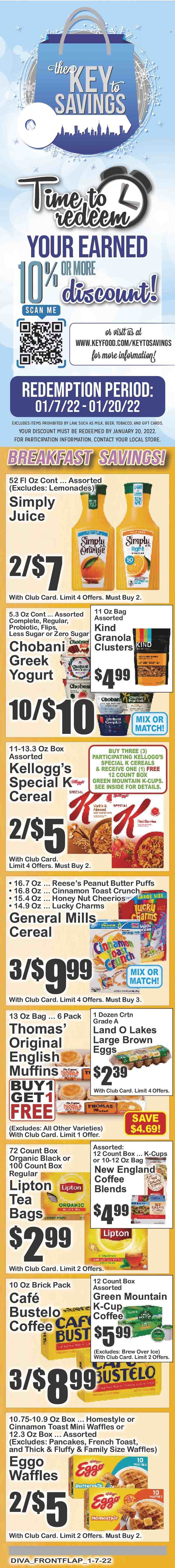 Key Food ad - 01/07/2022 - 01/13/2022. Page 7