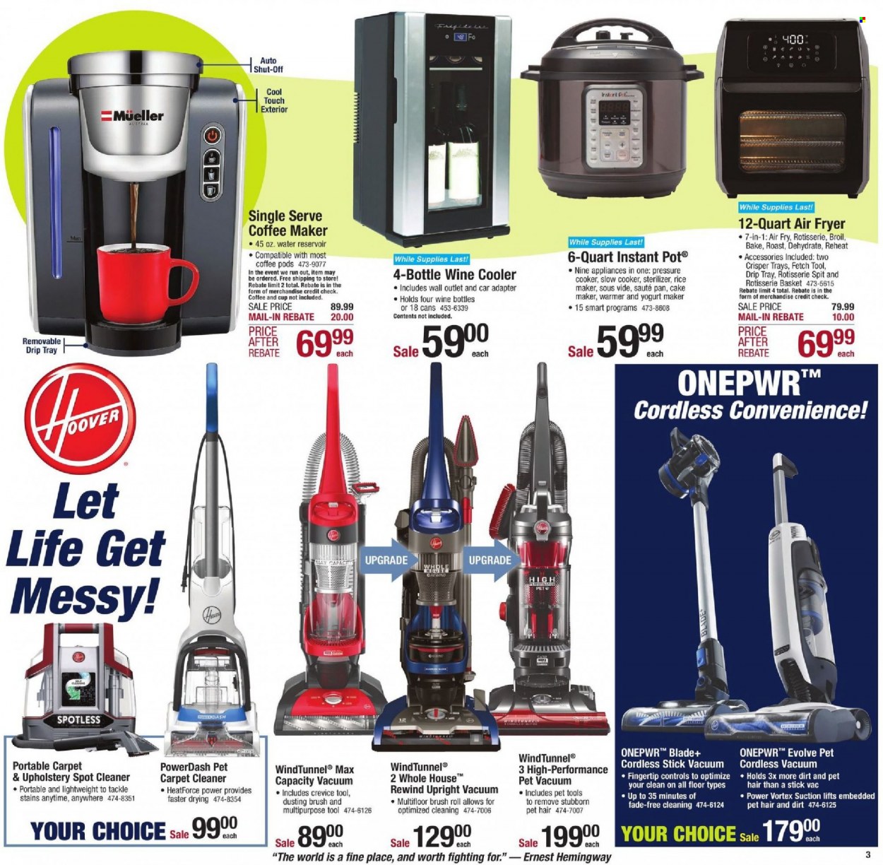 thumbnail - Menards Flyer - 01/06/2022 - 01/15/2022 - Sales products - cleaner, basket, pot, pressure cooker, pan, cup. Page 3.