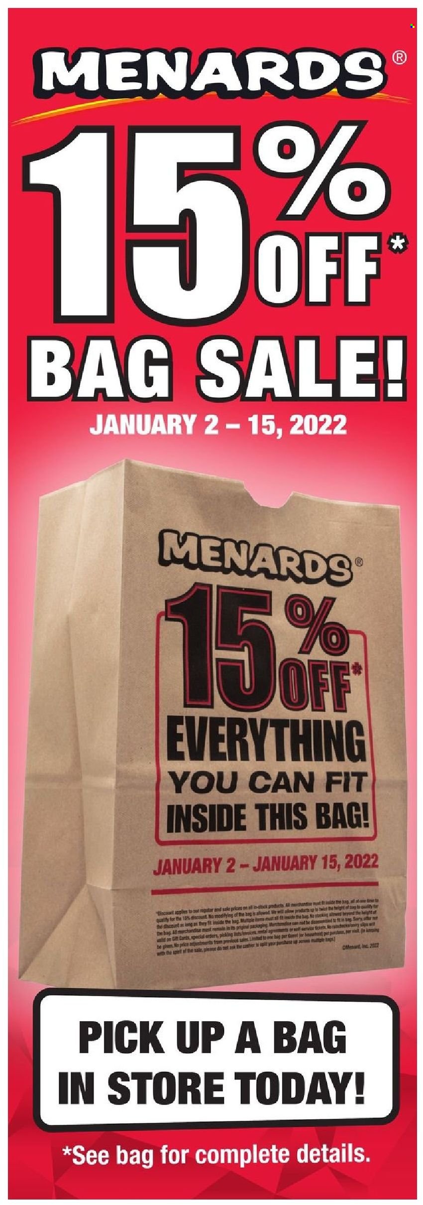 Menards ad - 01/06/2022 - 01/15/2022. Page 16
