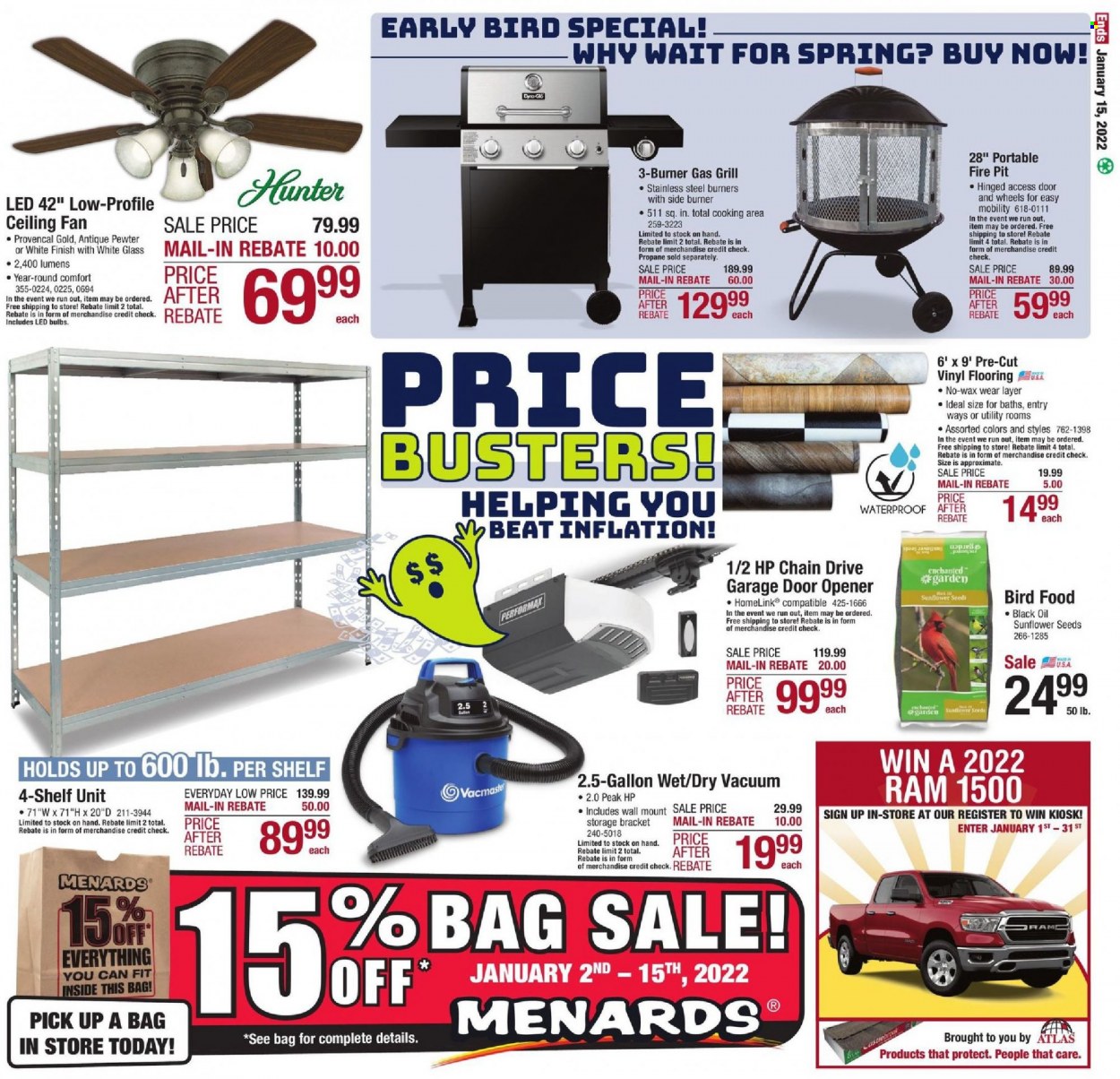 Menards ad - 01/06/2022 - 01/15/2022. Page 21
