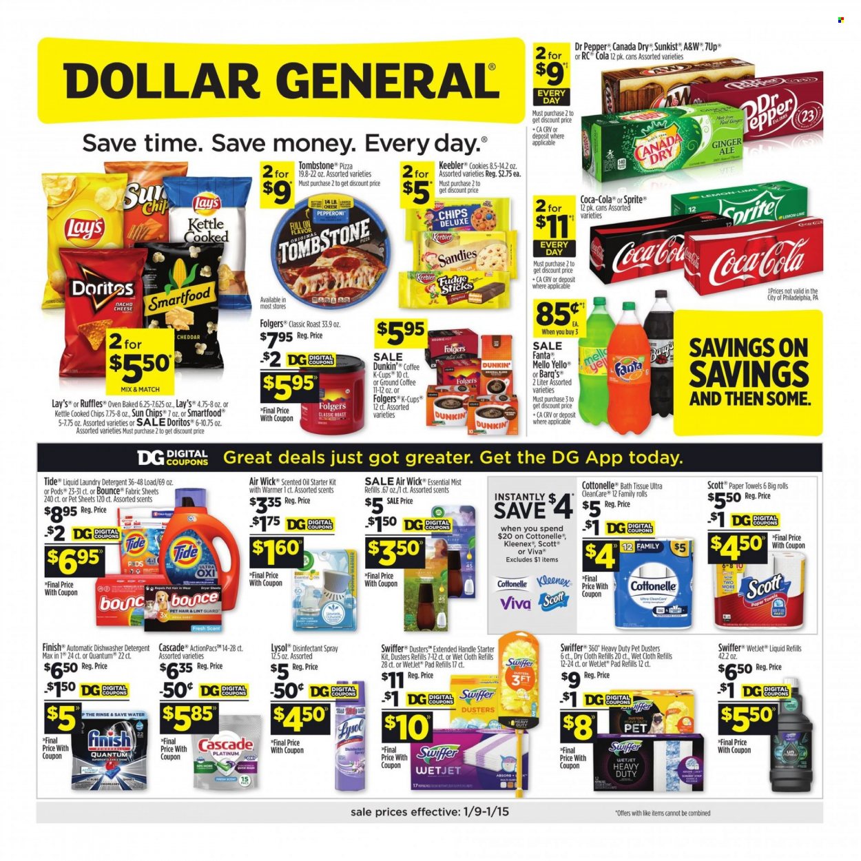 Dollar General ad - 01/09/2022 - 01/15/2022. Page 1