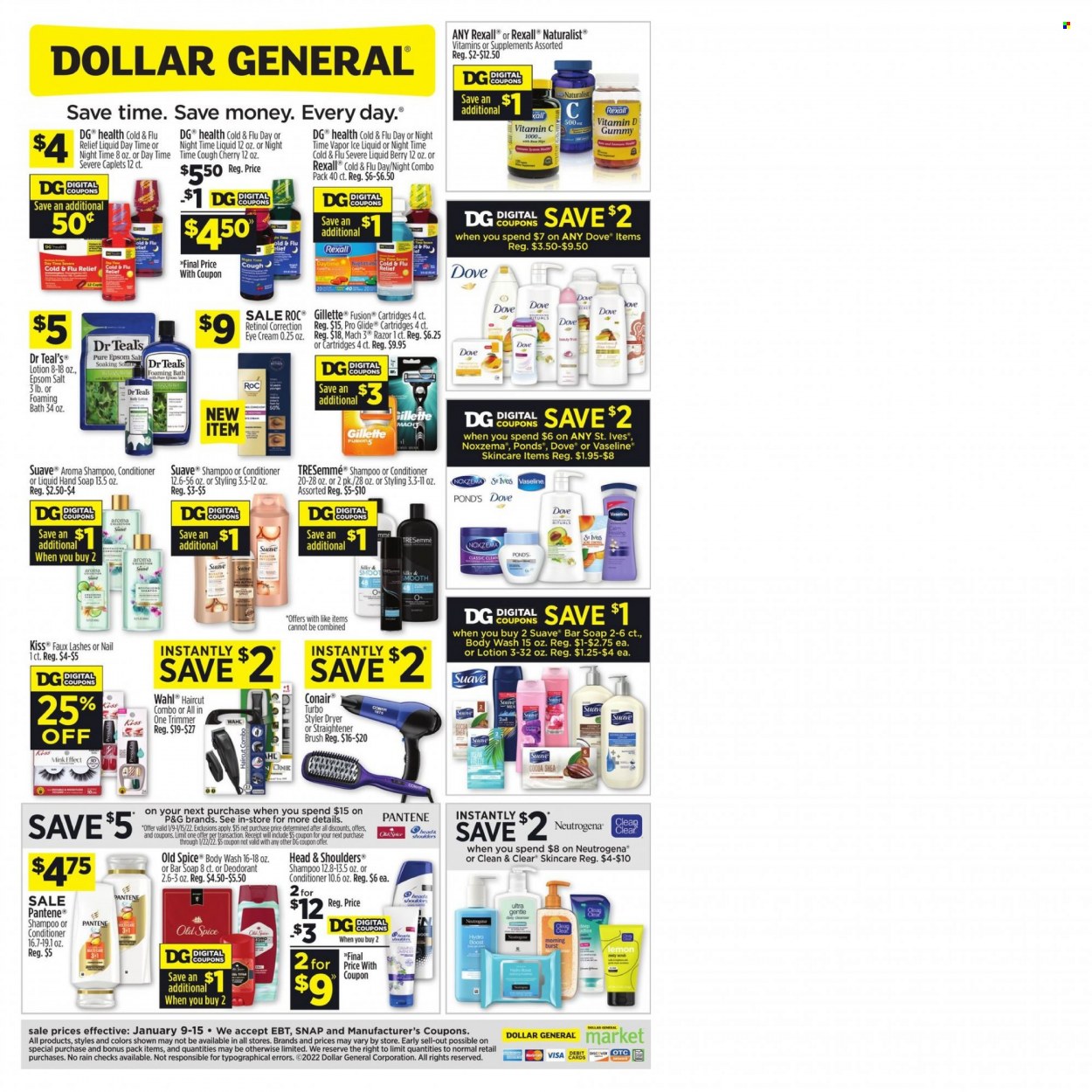 Dollar General ad - 01/09/2022 - 01/15/2022. Page 3