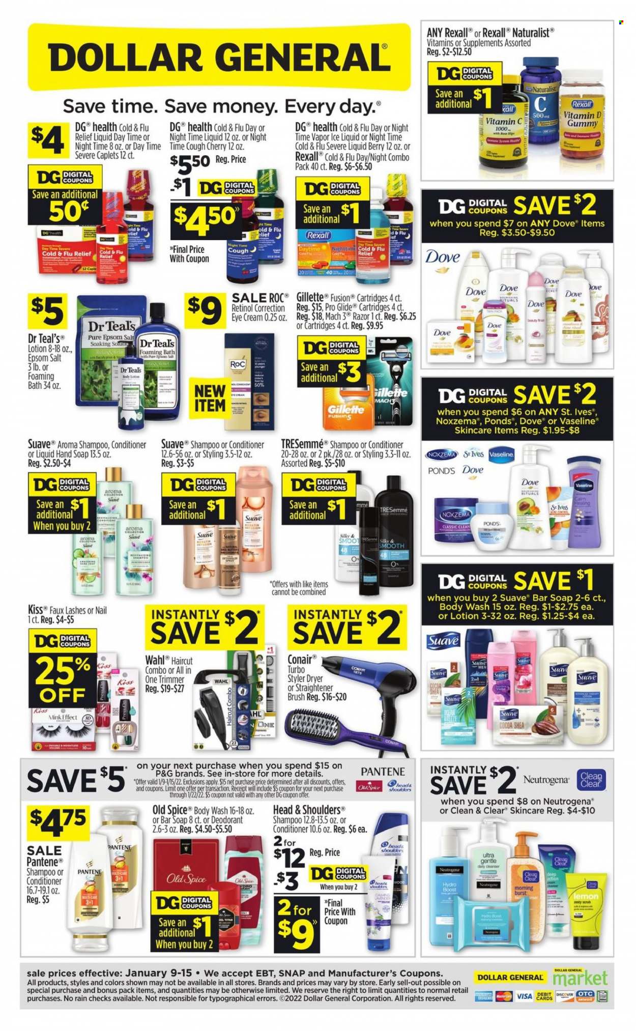 Dollar General ad - 01/09/2022 - 01/15/2022. Page 1