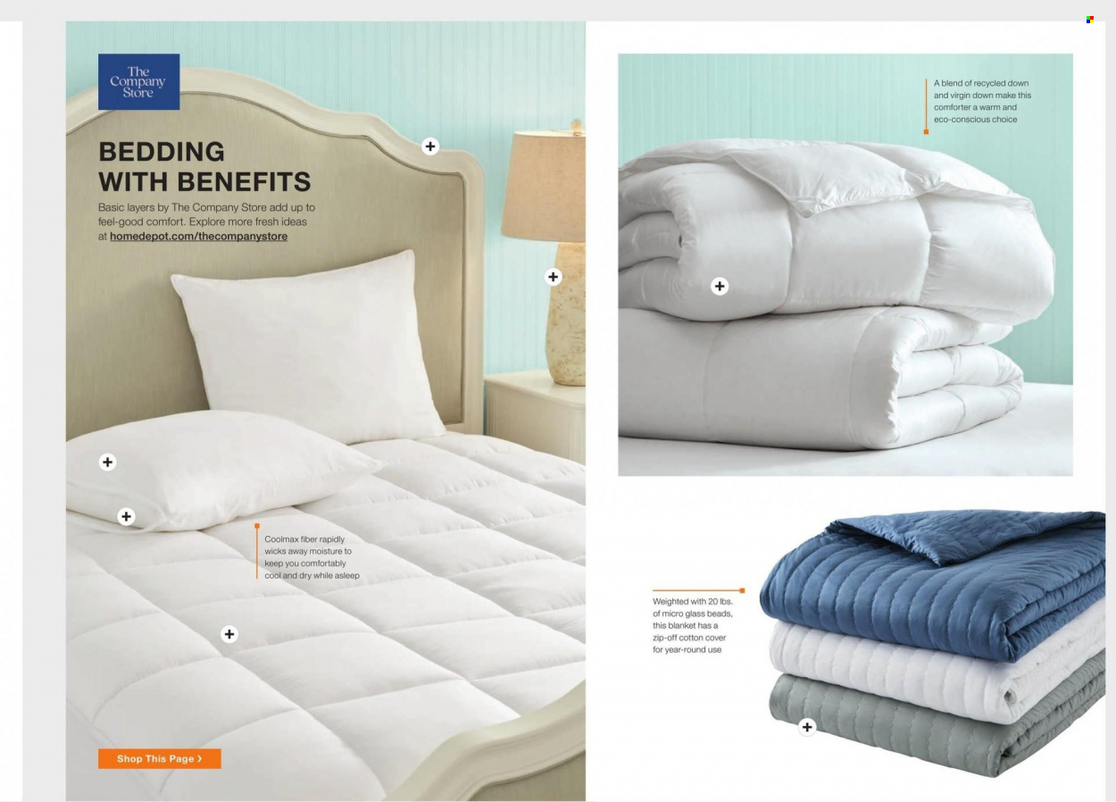 thumbnail - The Home Depot Flyer - 01/10/2022 - 02/07/2022 - Sales products - bedding, blanket, comforter. Page 9.