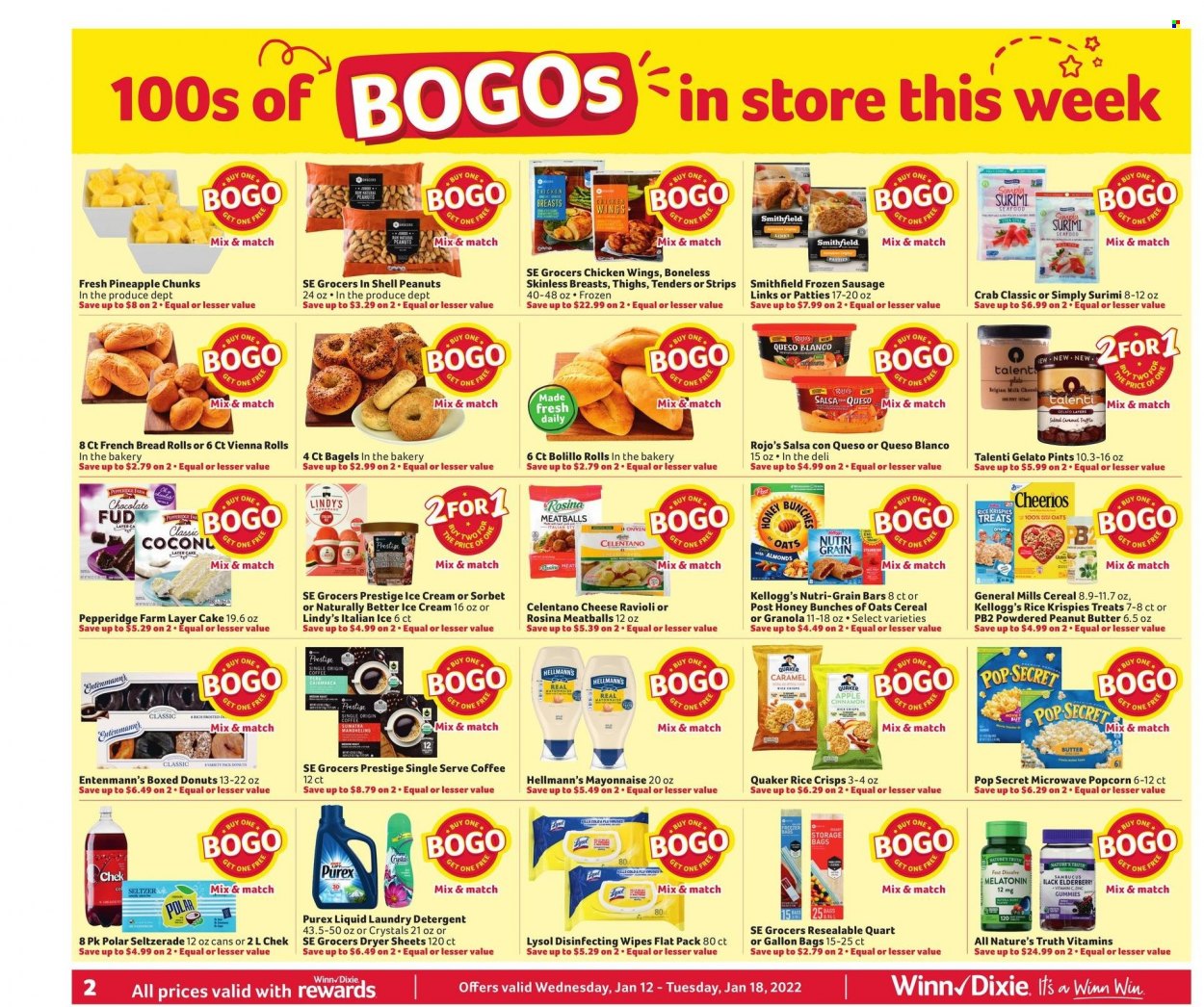 Winn Dixie ad - 01/12/2022 - 01/18/2022. Page 2