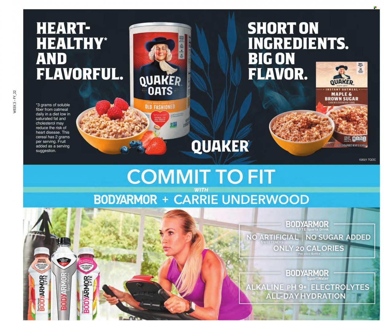 thumbnail - Winn Dixie Flyer - 01/12/2022 - 01/18/2022 - Sales products - Quaker, oatmeal, oats, cereals, alkaline water. Page 17.