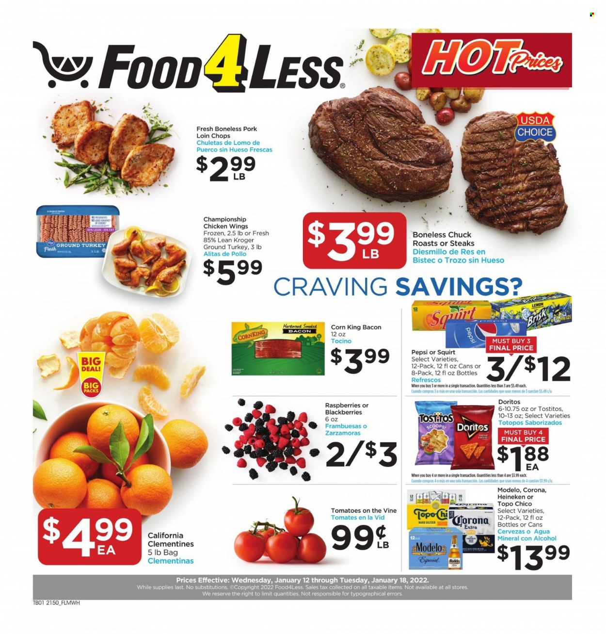 Food 4 Less ad - 01/12/2022 - 01/18/2022. Page 1