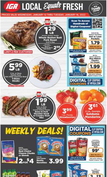 IGA Flyer - 01/12/2022 - 01/18/2022.
