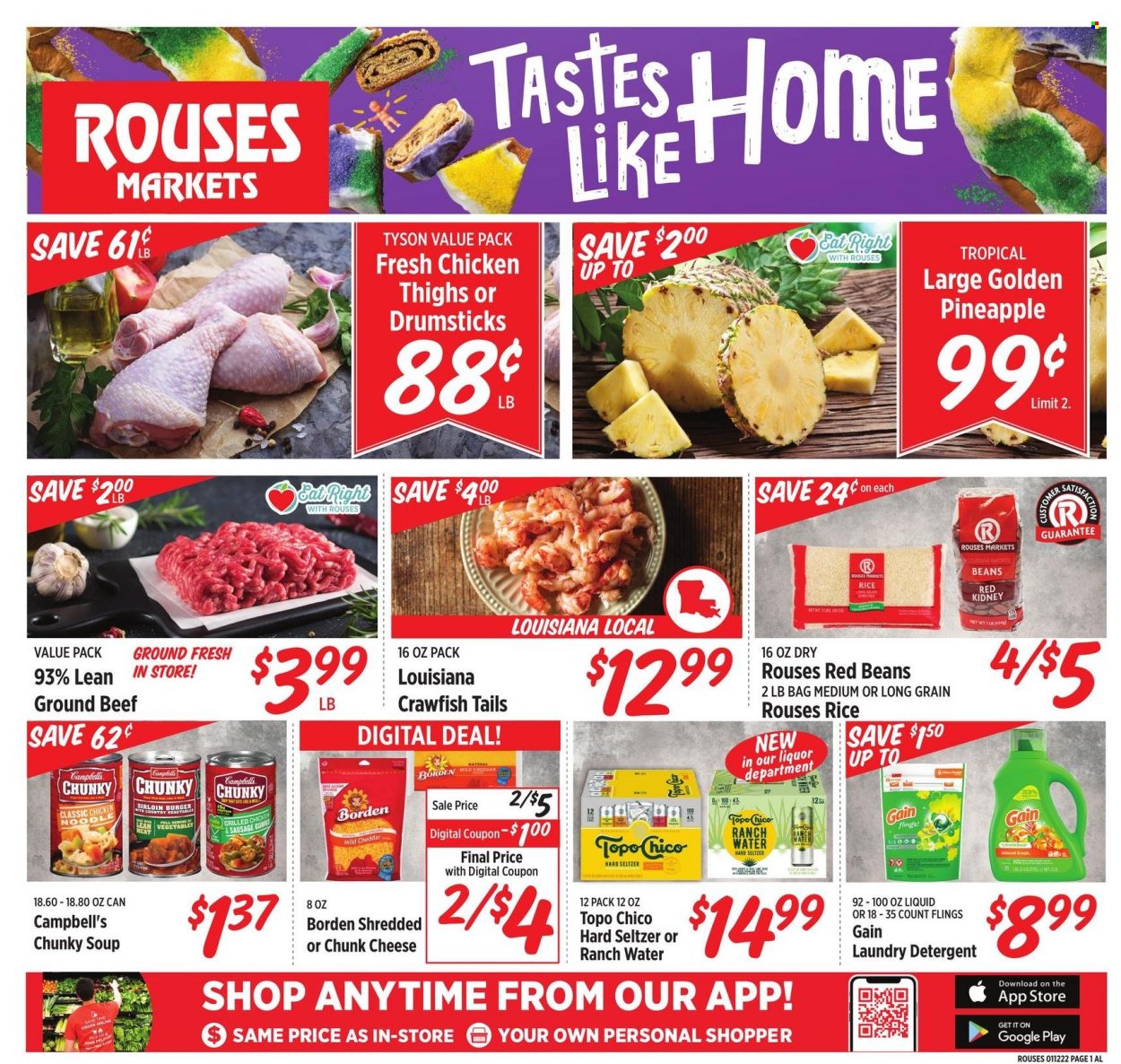 Rouses Markets ad - 01/12/2022 - 01/19/2022. Page 1