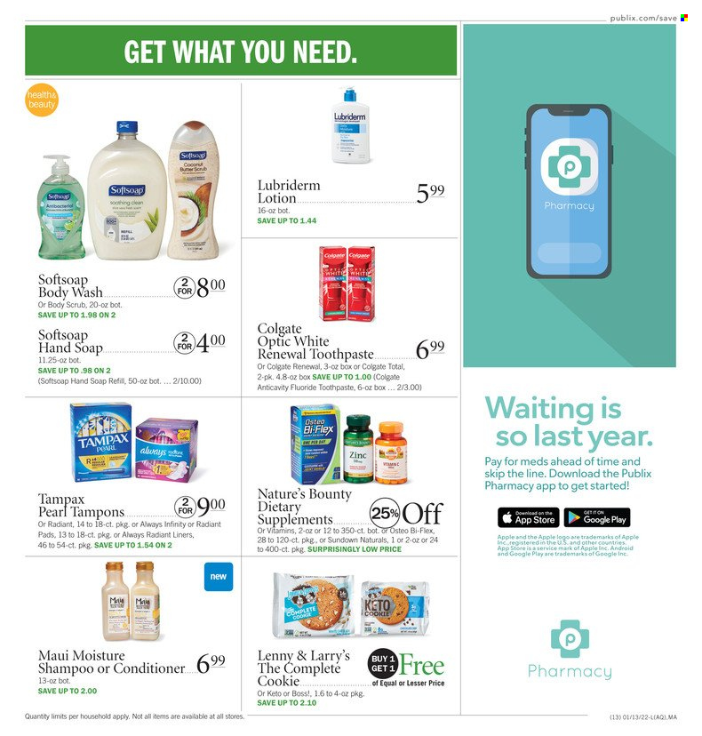 Publix ad - 01/13/2022 - 01/19/2022. Page 13