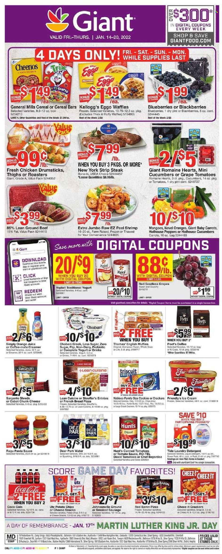 Giant Food ad - 01/14/2022 - 01/20/2022. Page 1