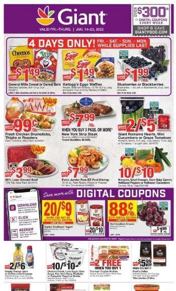 Giant Food Flyer - 01/14/2022 - 01/20/2022.