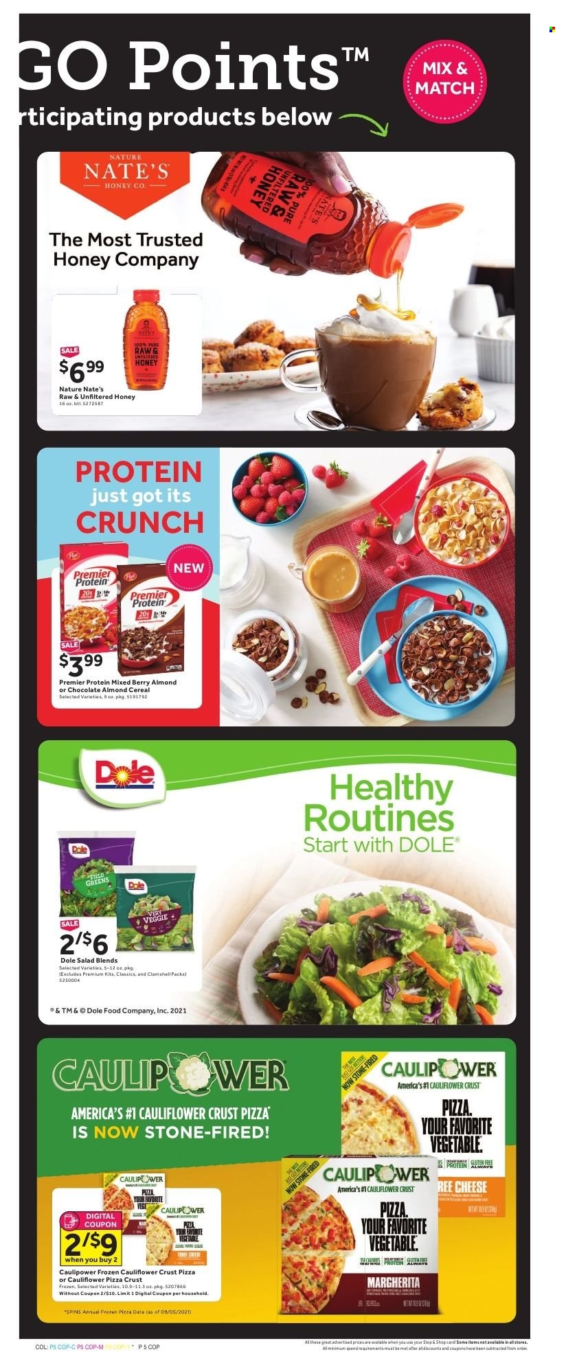 thumbnail - Stop & Shop Flyer - 01/14/2022 - 01/20/2022 - Sales products - salad, Dole, chocolate, cereals, honey. Page 5.