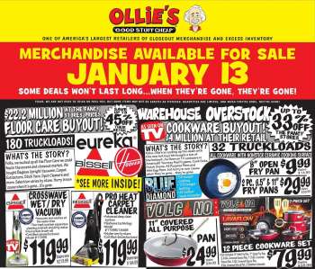 Ollie's Bargain Outlet Flyer - 01/13/2022 - 01/19/2022.