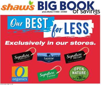 Shaw’s Flyer - 01/07/2022 - 02/03/2022.