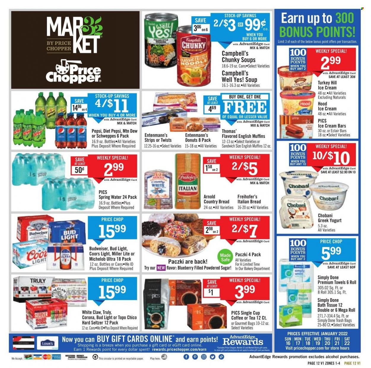 Price Chopper ad - 01/16/2022 - 01/22/2022. Page 12