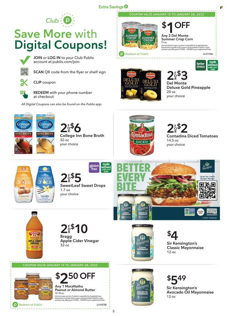 Publix ad - 01/15/2022 - 01/28/2022. Page 5