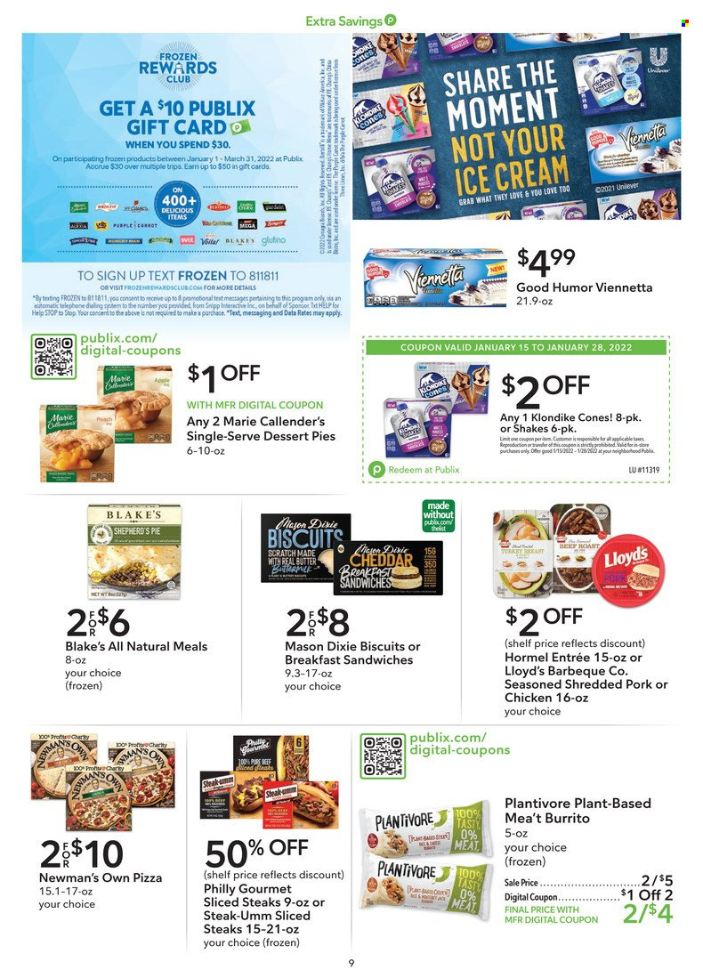 Publix ad - 01/15/2022 - 01/28/2022. Page 9