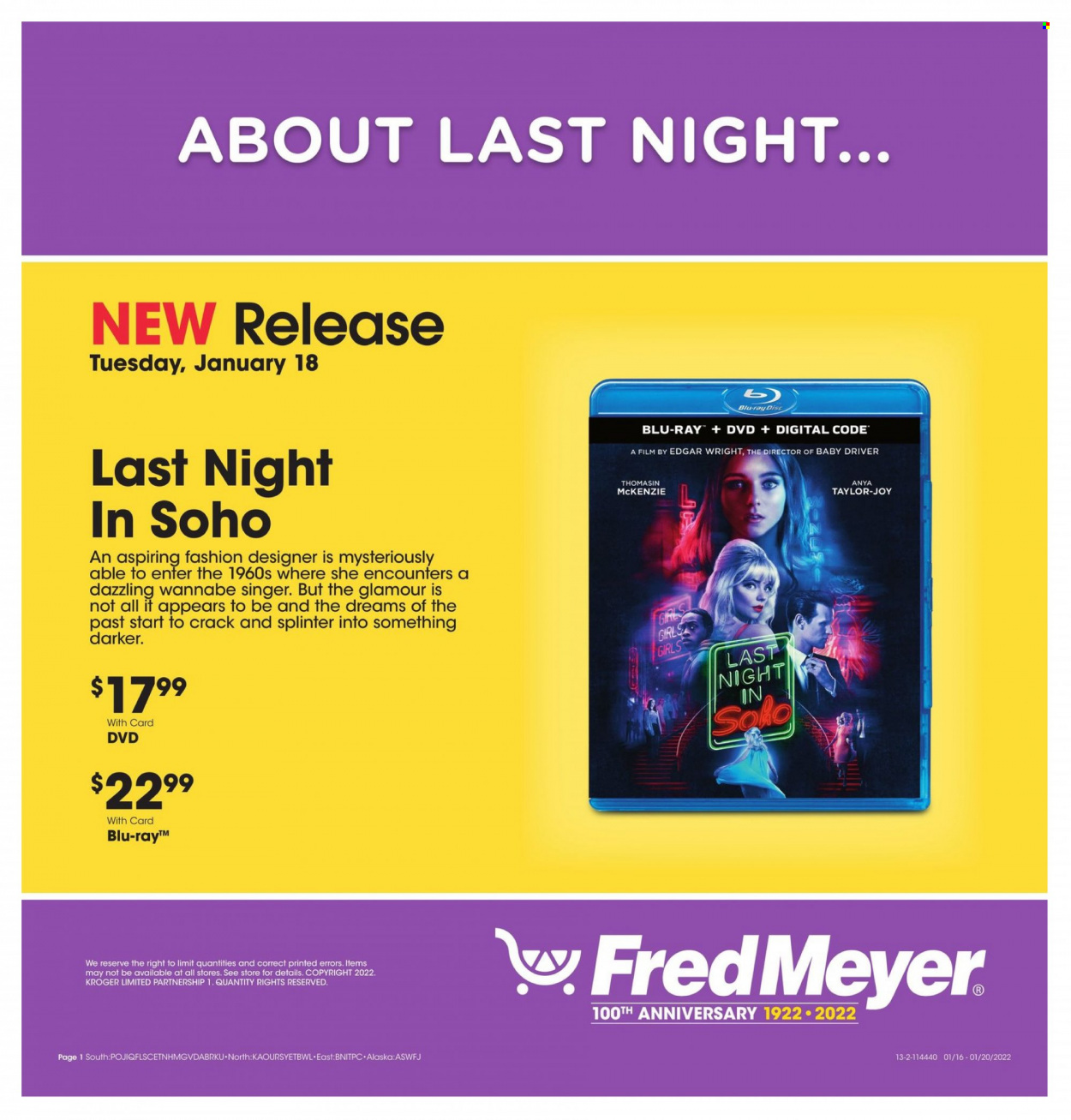 Fred Meyer ad - 01/16/2022 - 01/20/2022. Page 1