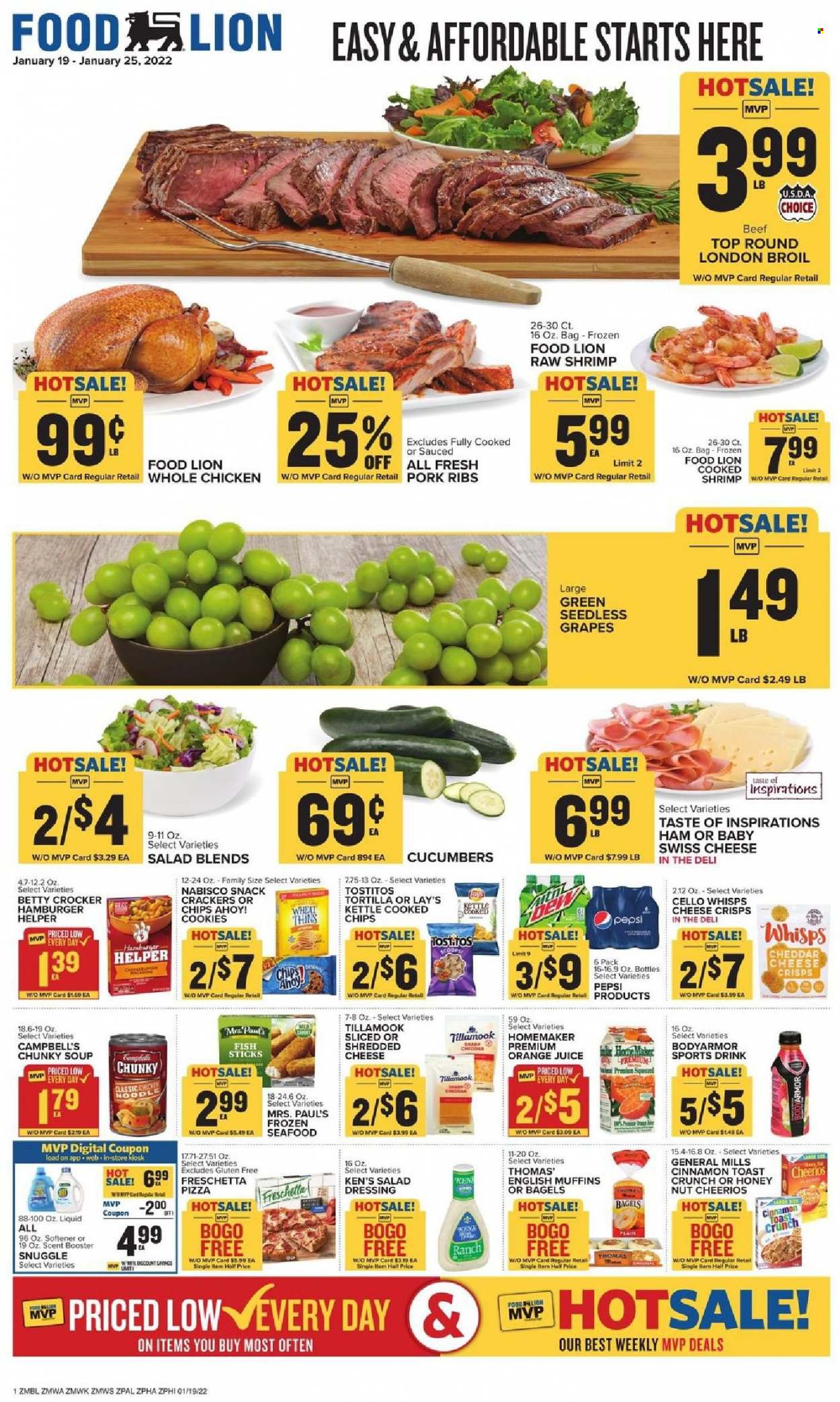 Food Lion ad - 01/19/2022 - 01/25/2022. Page 1