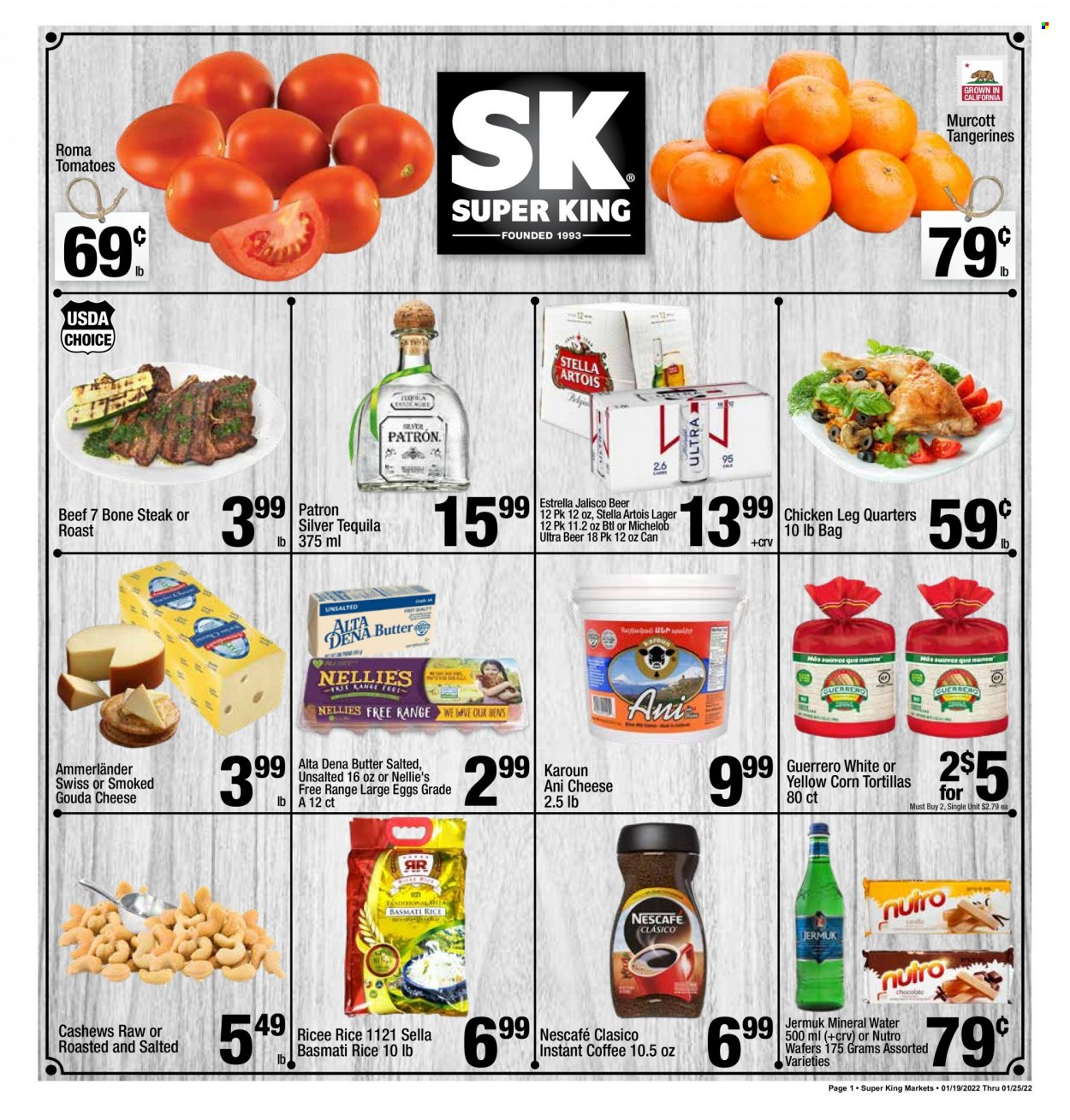 Super King Markets ad - 01/19/2022 - 01/25/2022. Page 1