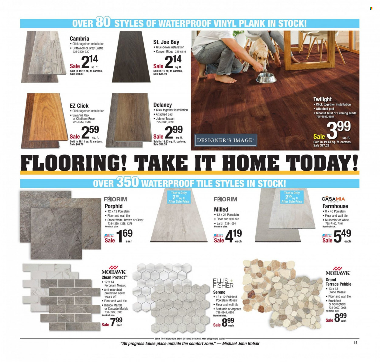 thumbnail - Menards Flyer - 01/20/2022 - 02/06/2022 - Sales products - wine, rosé wine, Cascade, glue, Glade, flooring. Page 16.