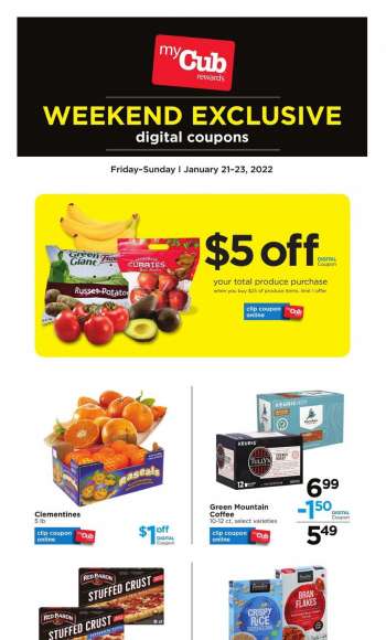Cub Foods Flyer - 01/21/2022 - 01/23/2022.