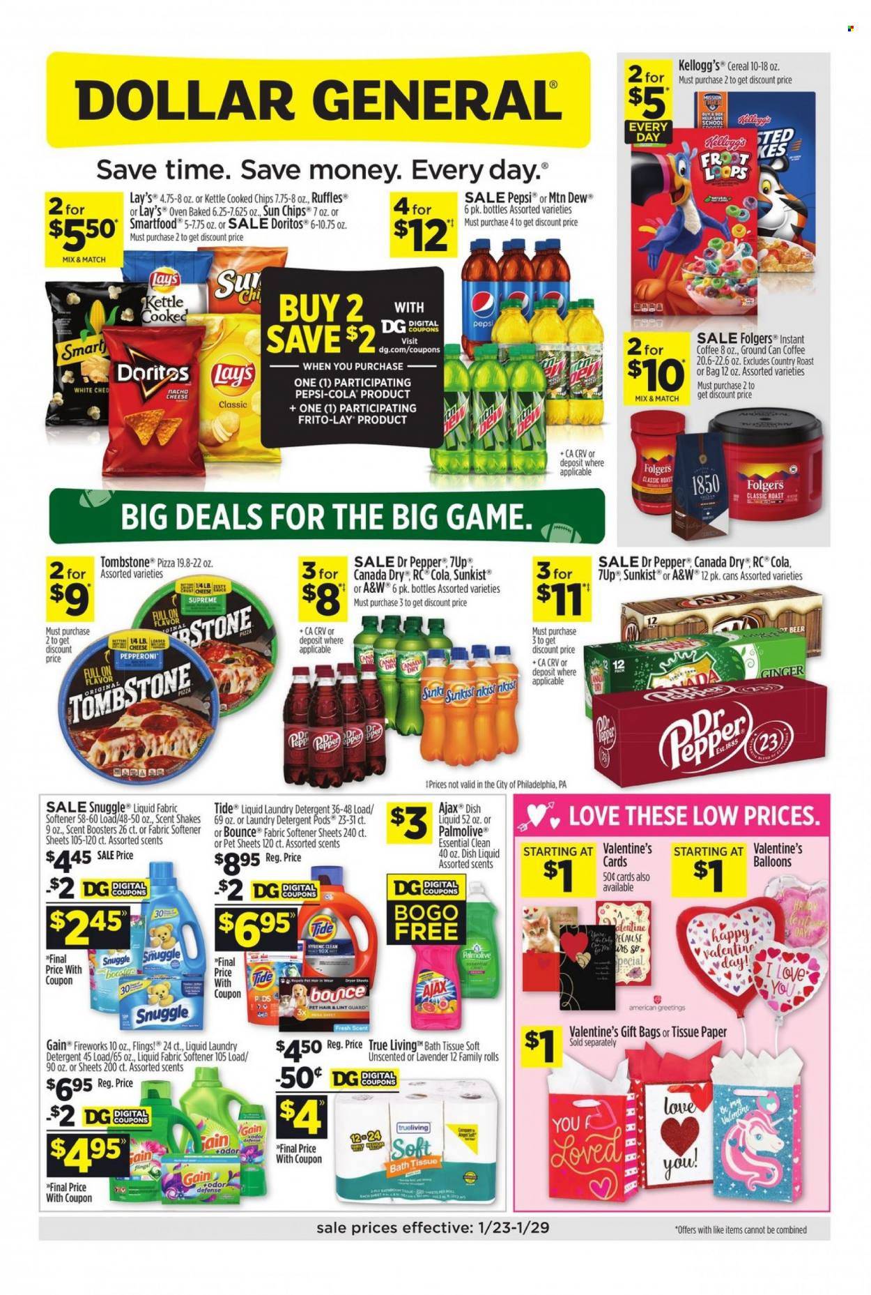 Dollar General ad - 01/23/2022 - 01/29/2022. Page 1