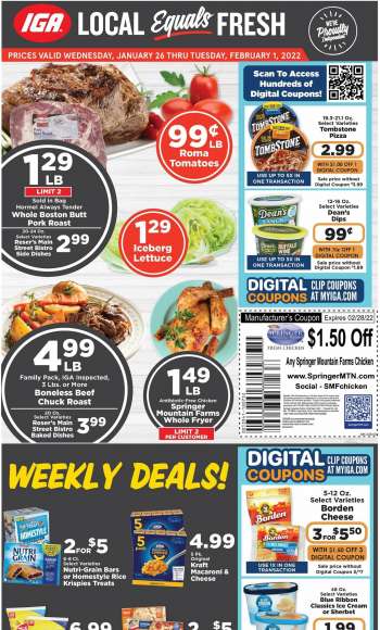 IGA Flyer - 01/26/2022 - 02/01/2022.