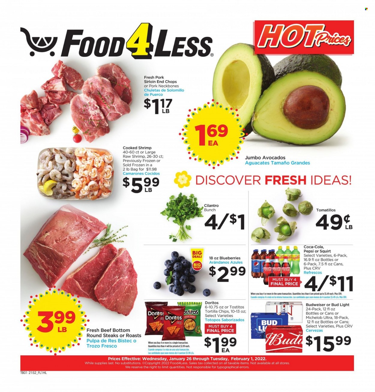 Food 4 Less ad - 01/26/2022 - 02/01/2022. Page 1