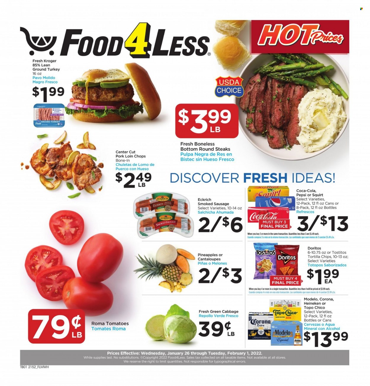 Food 4 Less ad - 01/26/2022 - 02/01/2022. Page 1