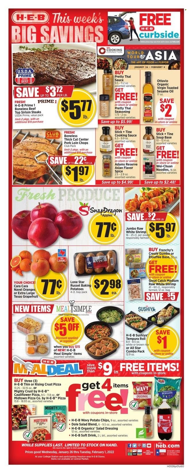 H-E-B ad - 01/26/2022 - 02/01/2022. Page 1