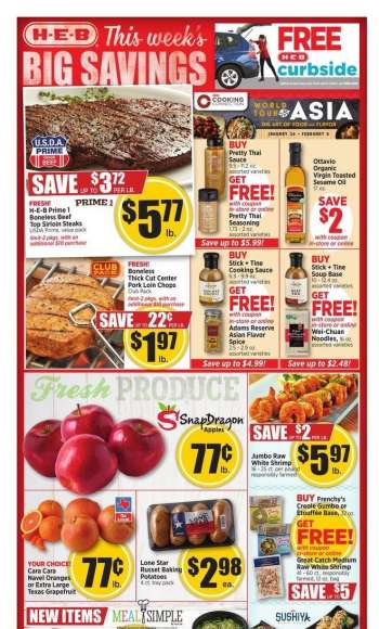 H-E-B Flyer - 01/26/2022 - 02/01/2022.