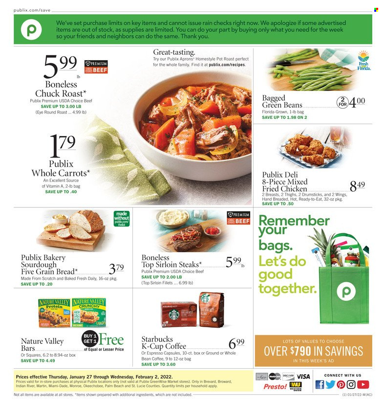 Publix ad - 01/27/2022 - 02/02/2022. Page 1