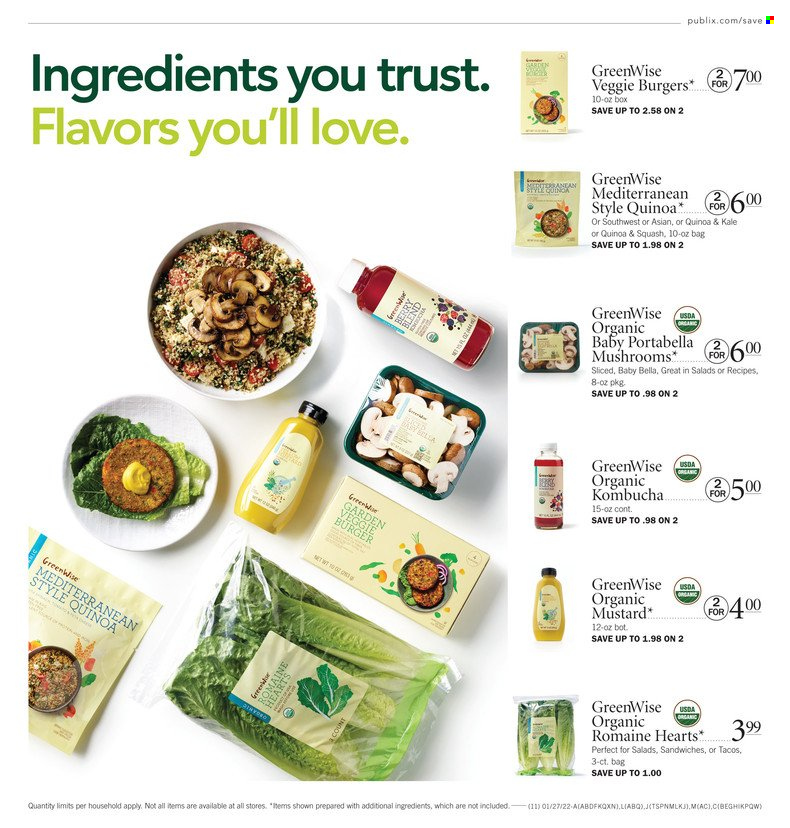 Publix ad - 01/27/2022 - 02/02/2022. Page 1