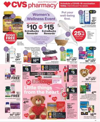 CVS Pharmacy Flyer - 01/30/2022 - 02/05/2022.
