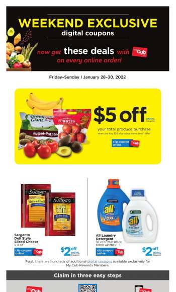 Cub Foods Flyer - 01/28/2022 - 01/30/2022.