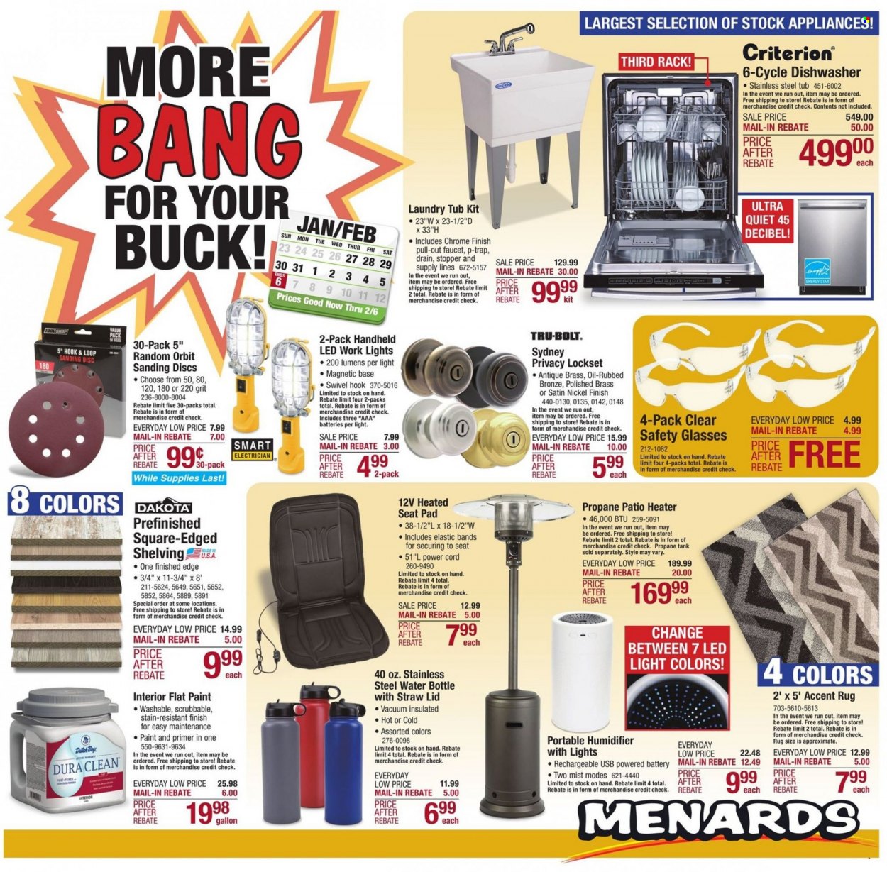 Menards ad - 01/27/2022 - 02/06/2022. Page 1