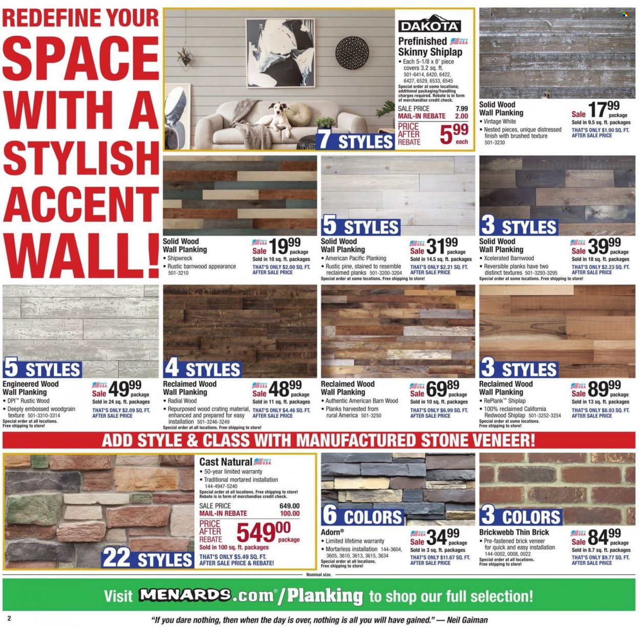 Menards ad - 01/27/2022 - 02/06/2022. Page 2