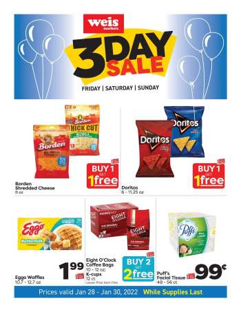 Weis Flyer - 01/28/2022 - 01/30/2022.